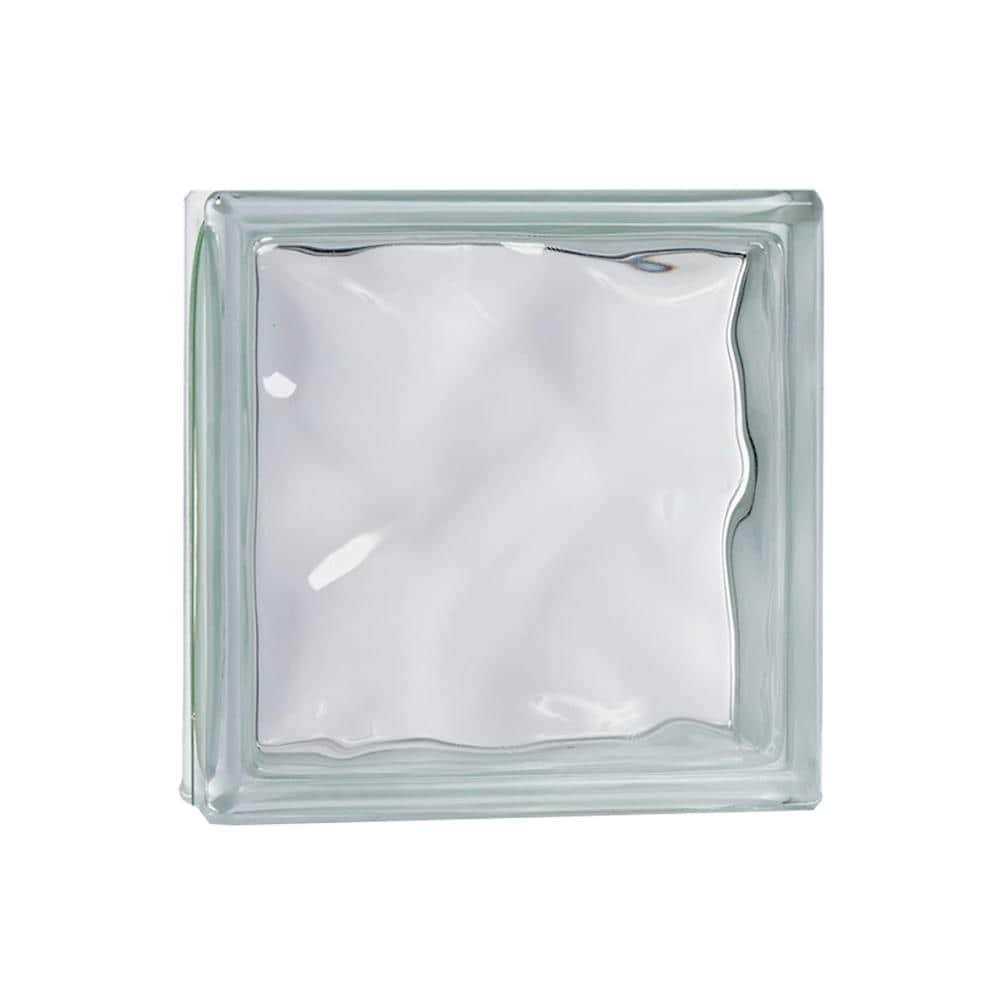 Mulia Glass Clear Wave Glass Block GBWAV - Zenithce