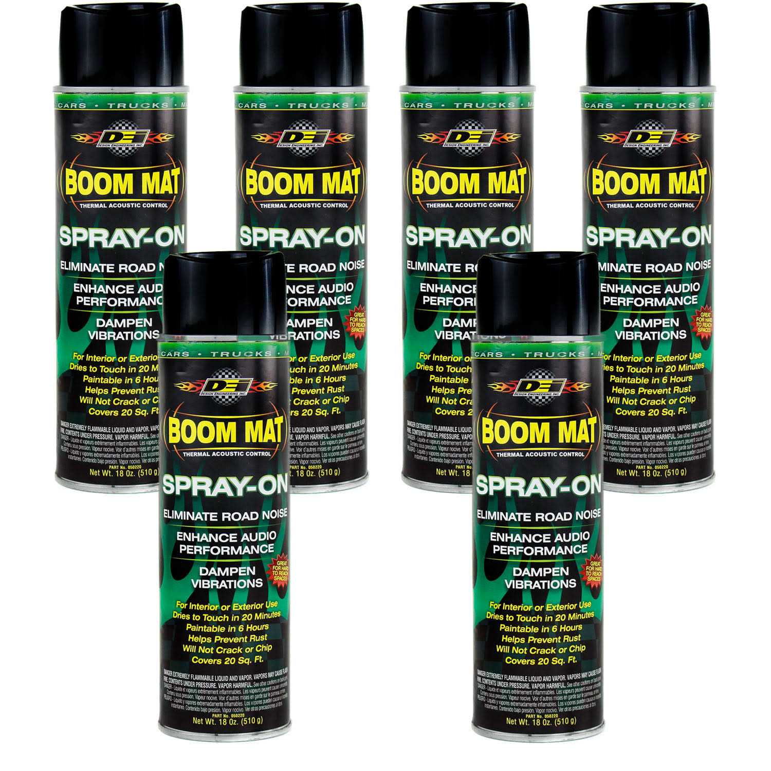DEI Sound Deadening Boom Mat Spray On Enhance Audio Eliminate Road Noise - Zenithce