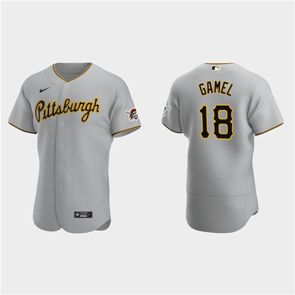 Pittsburgh Pirates #18 Ben Gamel Gray Flex Base Stitched Jersey - Zenithce