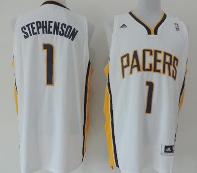 Indiana Pacers #1 Lance Stephenson Revolution 30 Swingman White Jersey - Zenithce