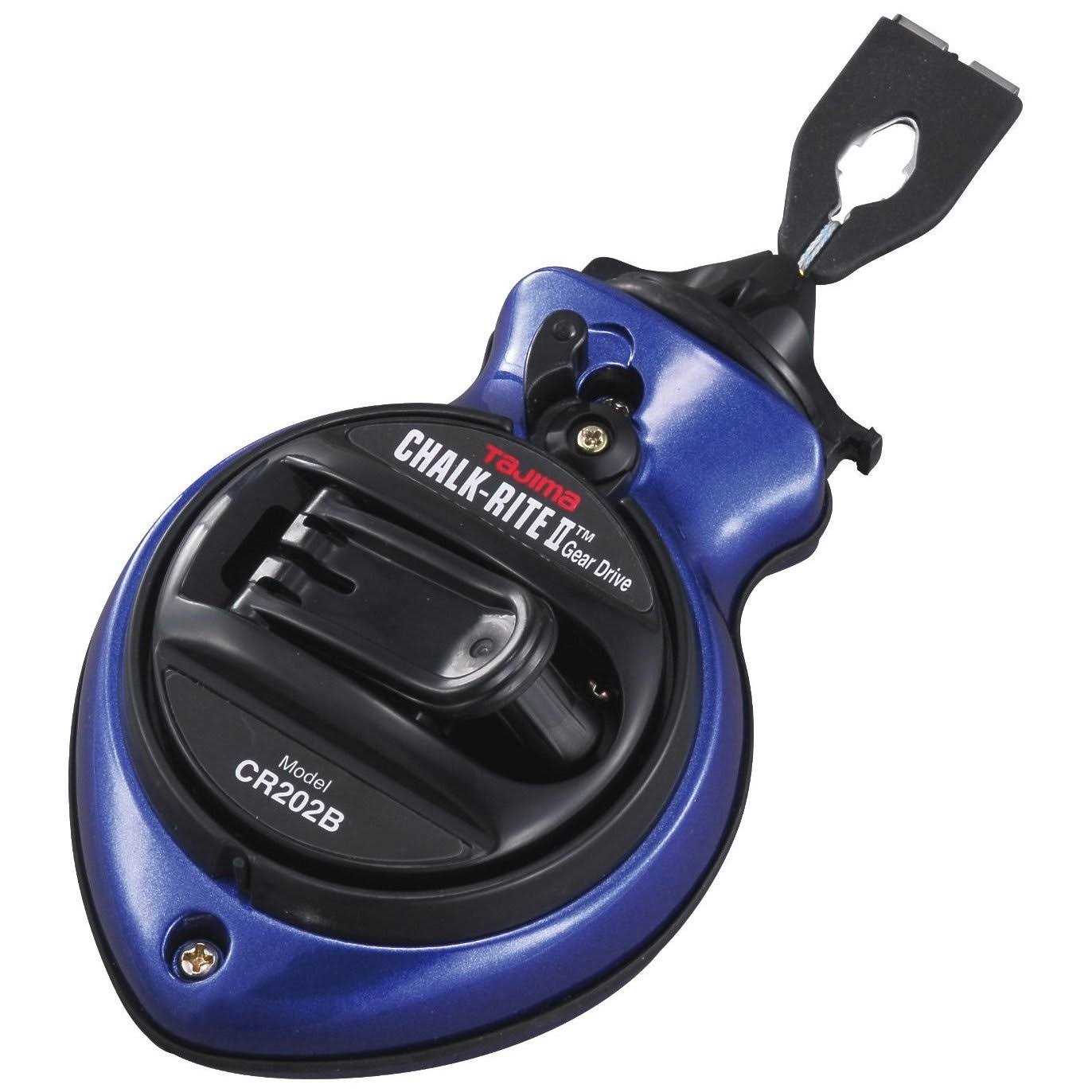 Tajima Chalk Line Chalk-Rite Jam Free Special Edition Chalk Line with Extra Bold 1mm Snap Line & Five Gear Quick Retrieval CR301JF-CP - Zenithce