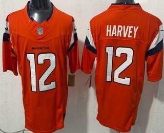 Denver Broncos #12 Rj Harvey Limited Orange FUSE Vapor Jersey - Zenithce