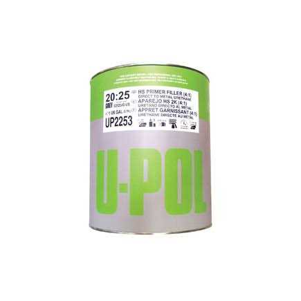 U-pol 1 Gallon High Solids High Build Urethane Primer Kit With Standard Temperature Hardener - Zenithce