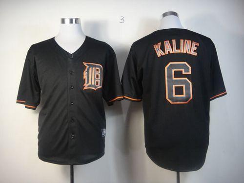 Tigers #6 Al Kaline Black Fashion Stitched Jersey - Zenithce
