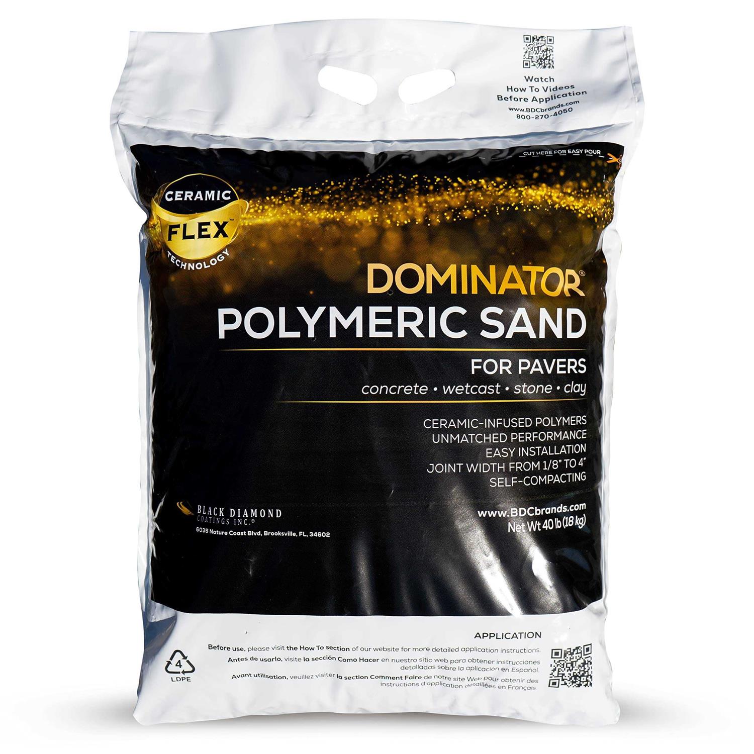 DOMINATOR Polymeric Sand with Revolutionary Ceramic Flex Technology for Stabilizing Paver Joints/Gaps - Zenithce