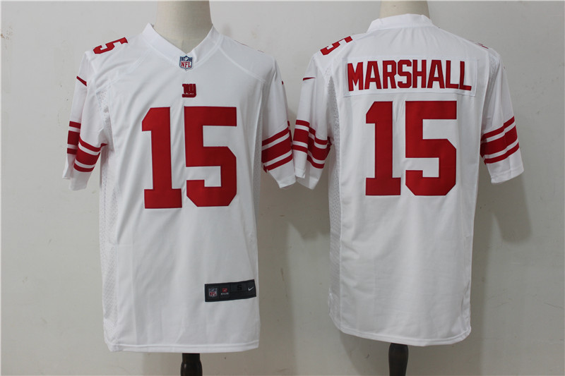 New York Giants #15 Brandon Marshall Nike White Stitched Game Jersey - Zenithce