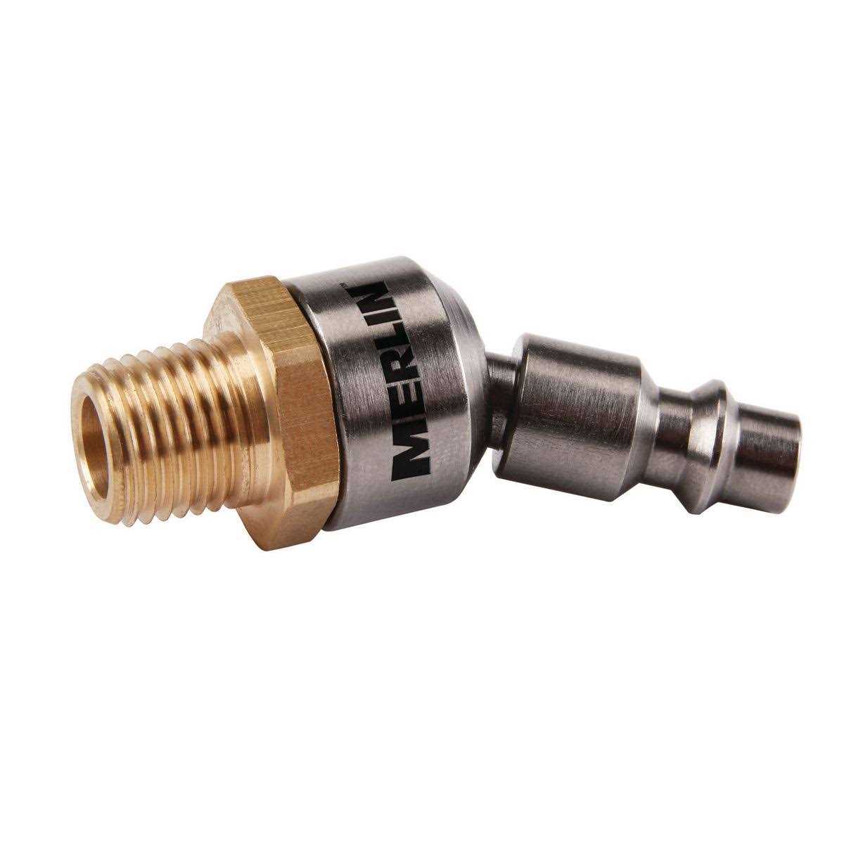 Merlin 1/4 in. Male Brass Industrial Coupler - Zenithce