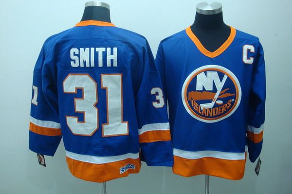 Islanders #31 Billy Smith Stitched Baby Blue CCM Throwback Jersey - Zenithce