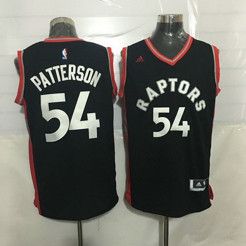 Toronto Raptors #54 Patrick Patterson Black With Red New Rev 30 Swingman Jersey - Zenithce