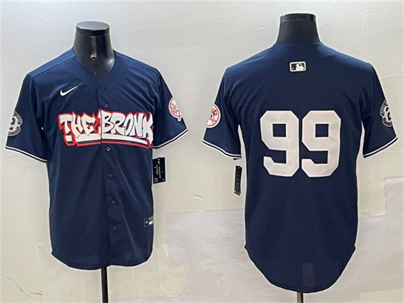 New York Yankees #99 Aaron Judge Navy Bronx Graffiti Vapor Limited Stitched Jersey - Zenithce
