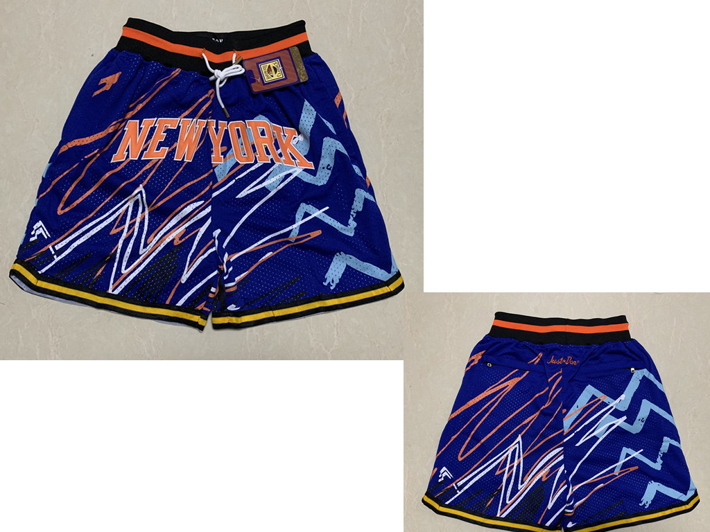 New York Knicks Blue Lightning Just Don Swingman Shorts - Zenithce