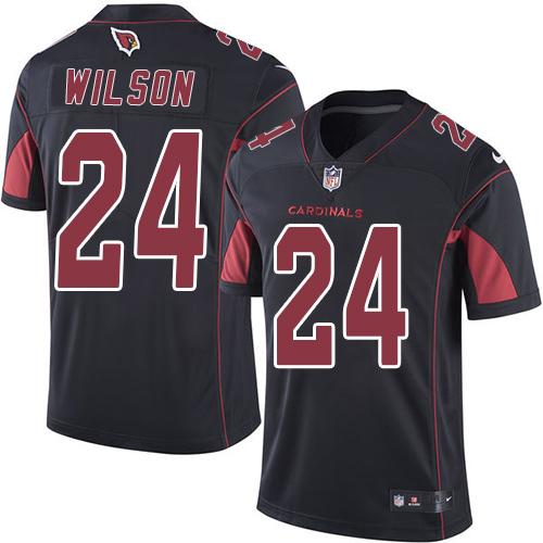 Cardinals #24 Adrian Wilson Black Stitched Limited Rush Nike Jersey - Zenithce