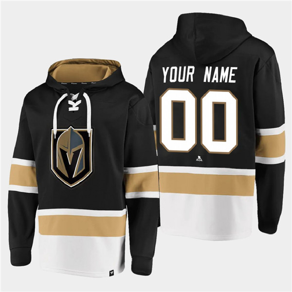 Vegas Golden Knights Custom Black All Stitched Sweatshirt Hoodie - Zenithce