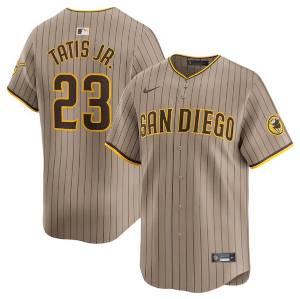 San Diego Padres #23 Fernando Tatis Jr. Tan 2024 Alternate Limited Stitched Jersey - Zenithce