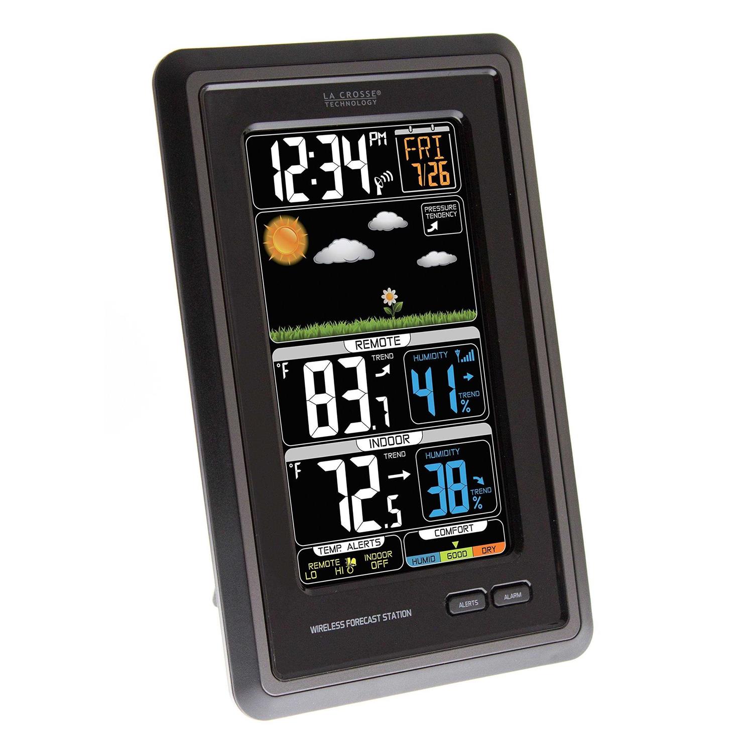 La Crosse Technology M82738 Color Temperature & Humidity Station with Bonus Display - Zenithce