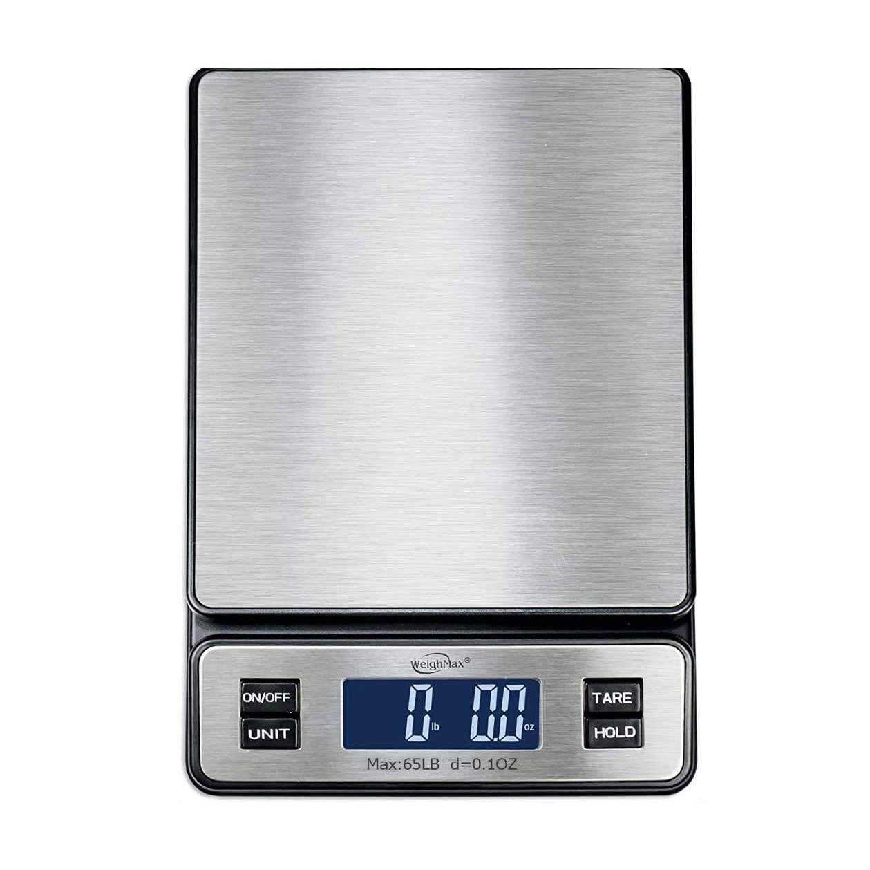Weighmax W-2809 90 lb X 0.1 OZ Durable Stainless Steel Digital Postal Scale - Zenithce