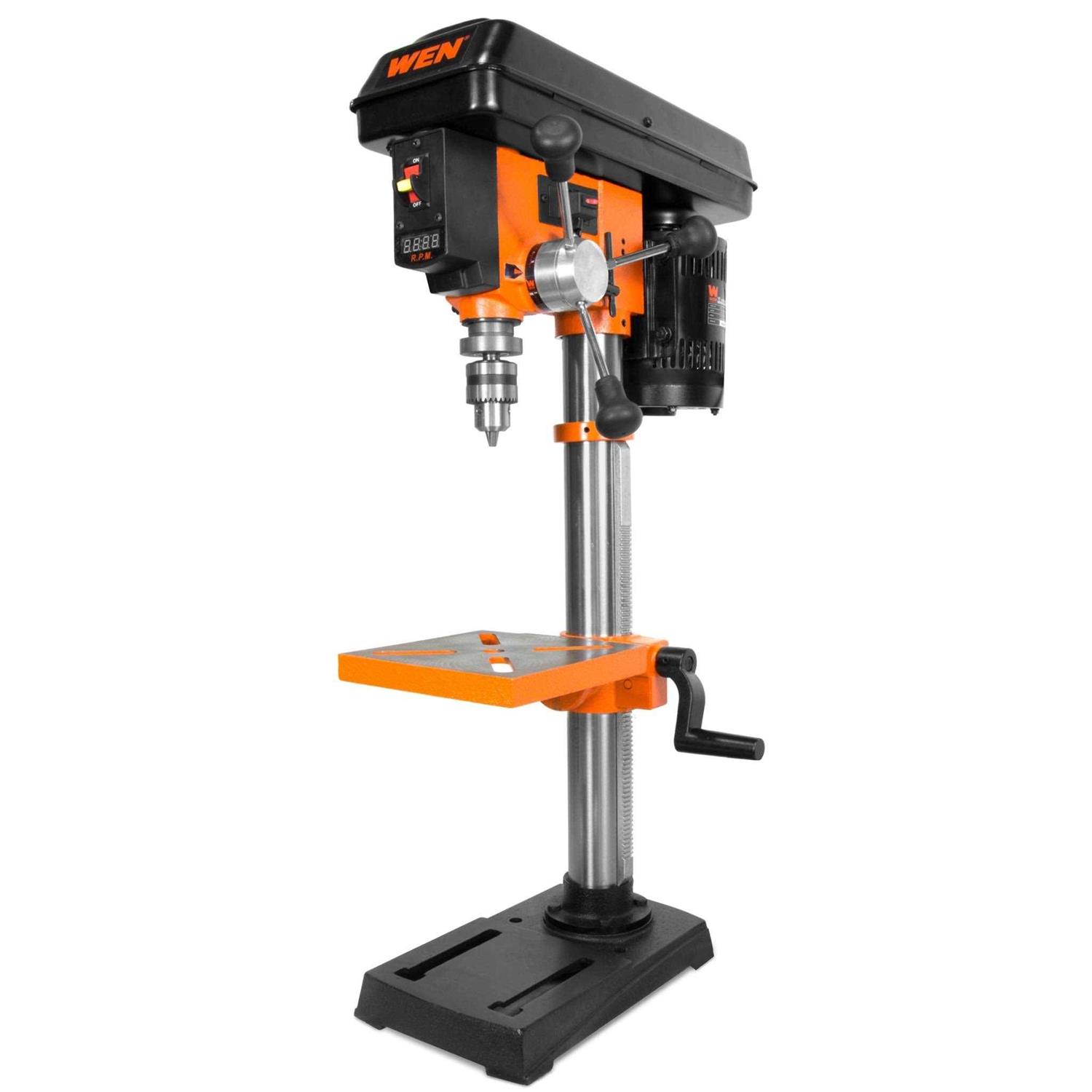WEN 5 Amp Cast Iron Bench Mortiser with Chisel Bit Set - Zenithce