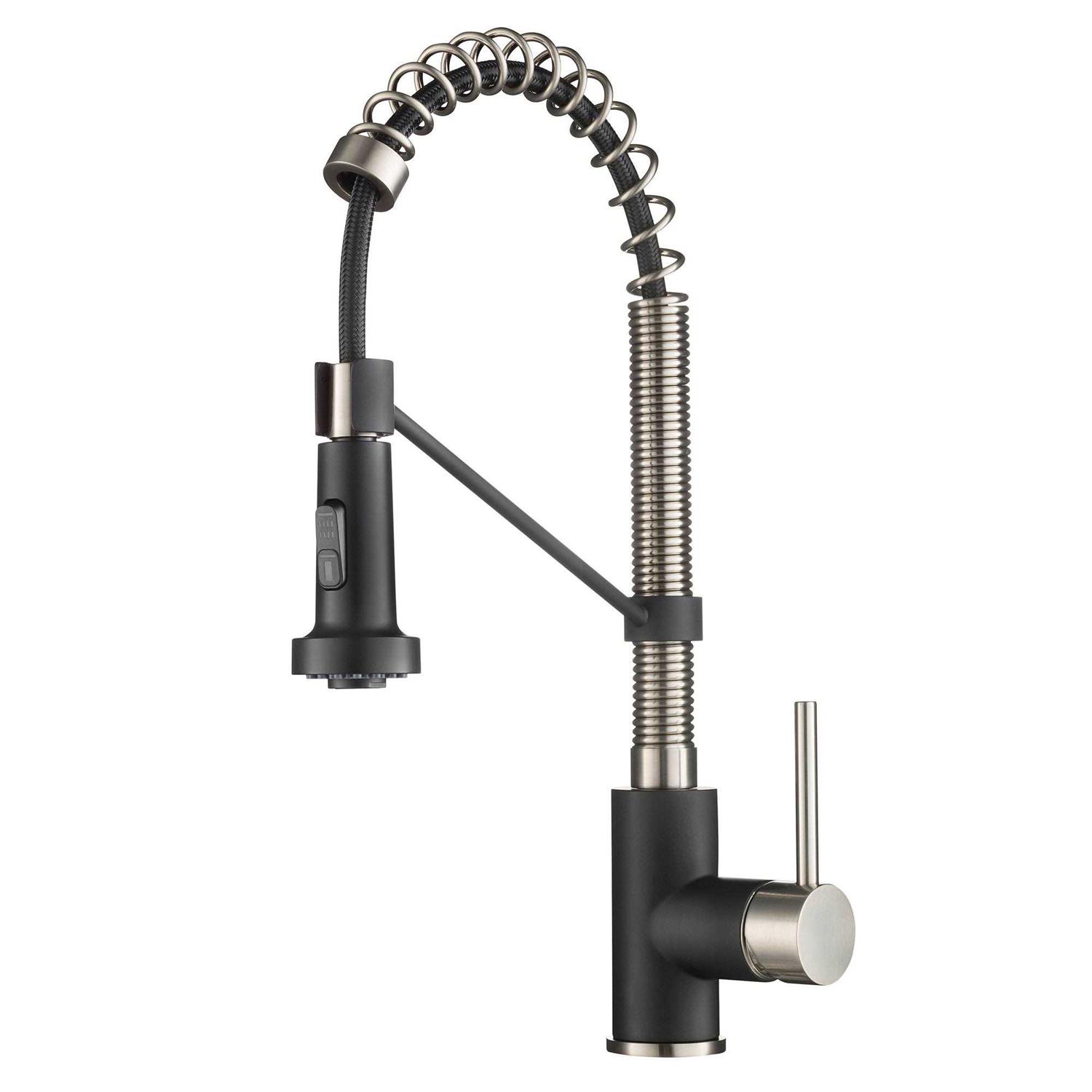 Kraus Single Hole & Handle Vessel Glass Waterfall Bathroom Faucet with Pop-Up Drain with Glass Disk KGW-1700 - Zenithce