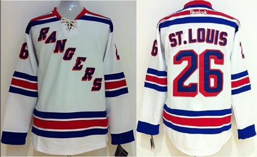 Rangers #26 Martin St.Louis White Stitched Jersey - Zenithce