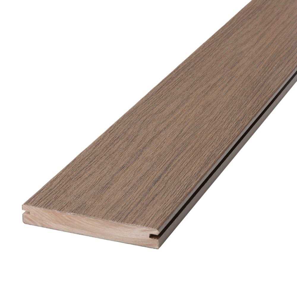 Deckorators Voyage 1-in x 6-in Dark Slate Solid Edge Composite Deck Board 351450-21 - Zenithce