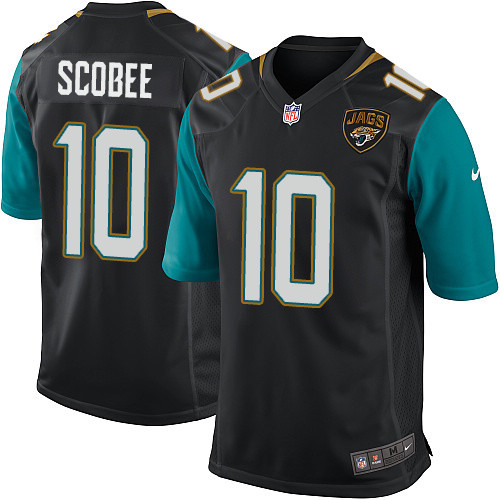 Jaguars #10 Josh Scobee Black Game Limited Stitched Jersey - Zenithce