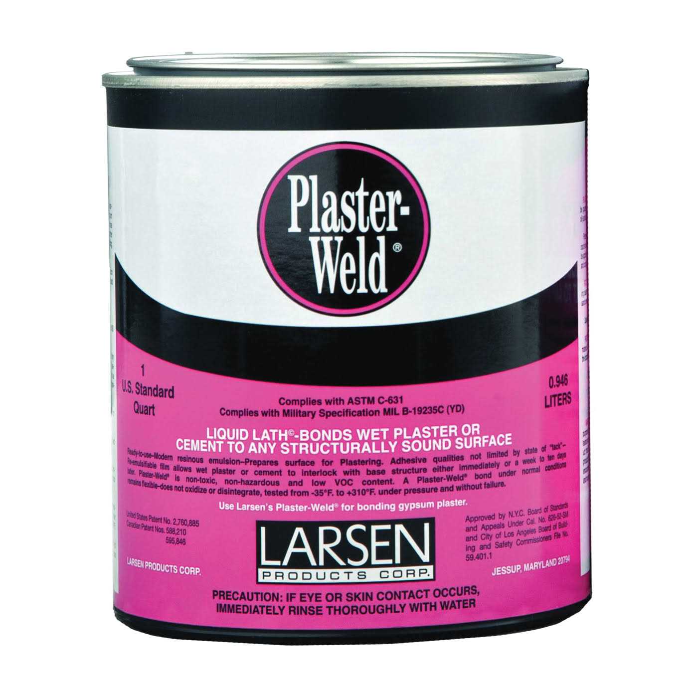 Larsen Plaster-Weld Bonding Agent Quart 12000 - Zenithce