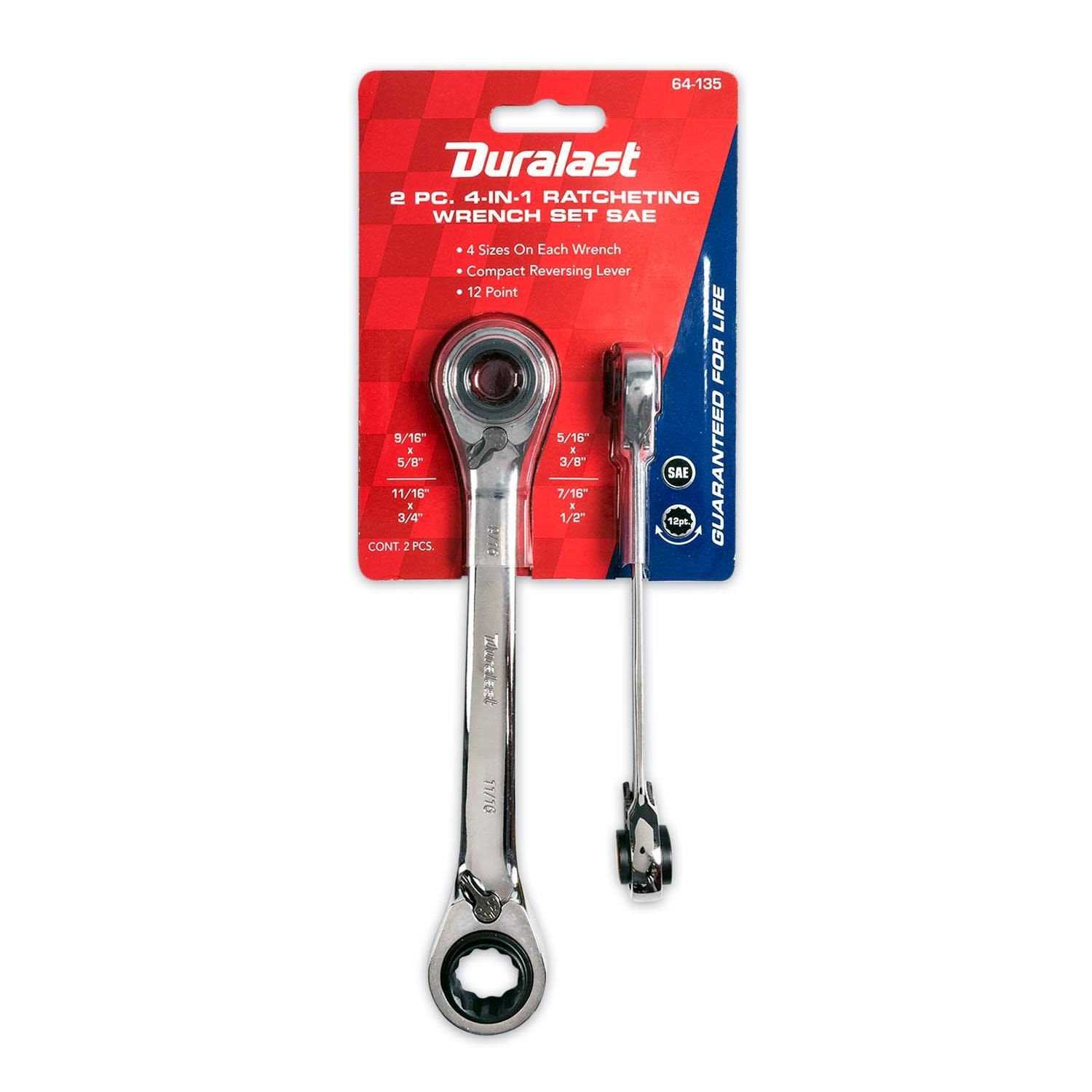Duralast SAE Crowfoot Wrench Set 8 Piece 64-405 - Zenithce
