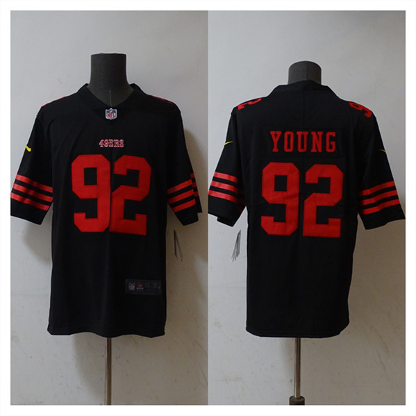 San Francisco 49ers #92 Chase Young Black 2023 F.U.S.E. Stitched Jersey - Zenithce