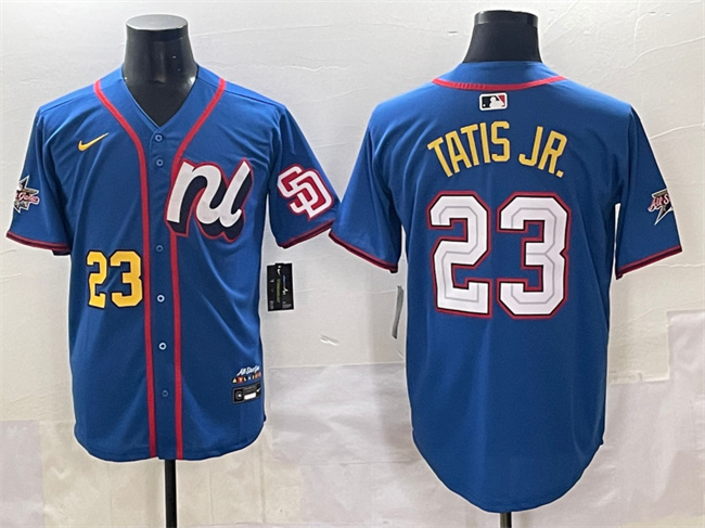 National League #23 Fernando Tatis Jr. Blue 2025 All-Star Edition Limited Stitched Jersey - Zenithce