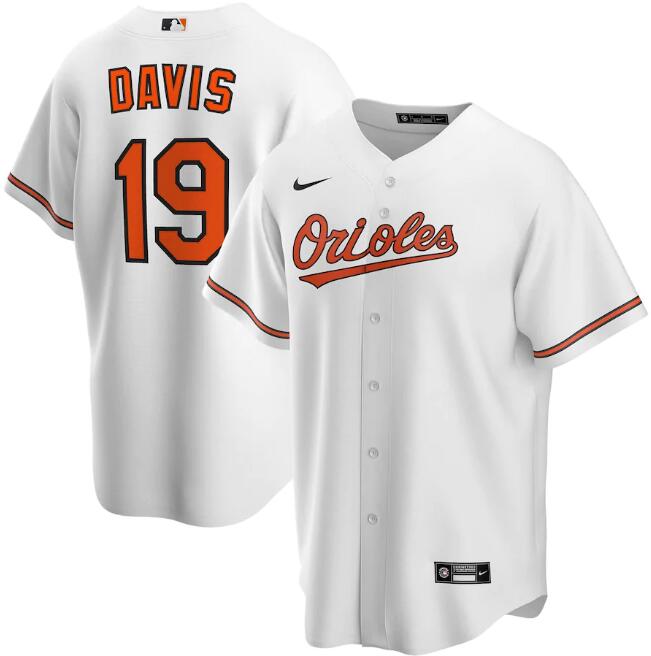 Baltimore Orioles White #19 Chris Davis Cool Base Stitched Jersey - Zenithce