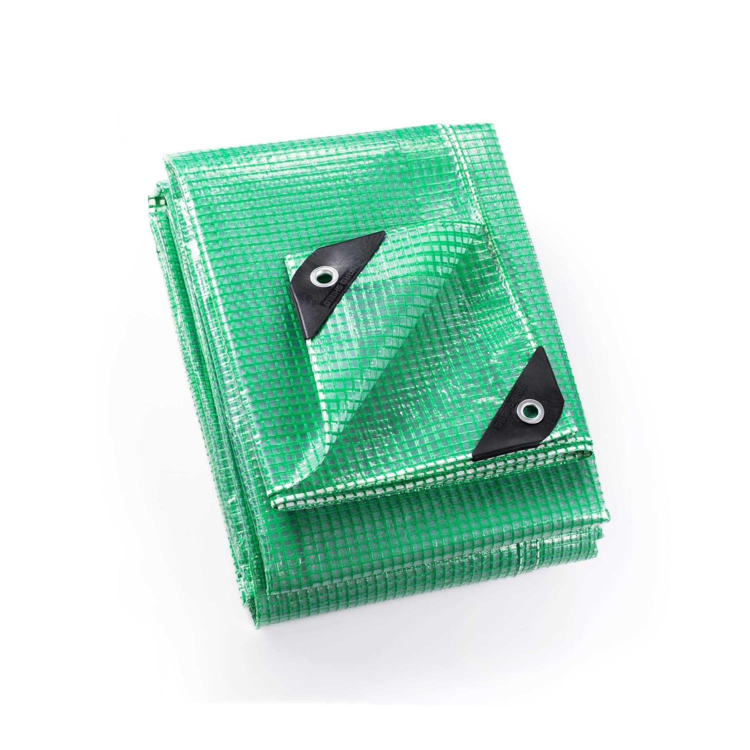 Guard Shield Clear Green Tarp Heavy Duty Waterproof for Greenhouse Outdoor Garden Poly Cover Uv Resistant 3×3 Weave 10mil - Zenithce