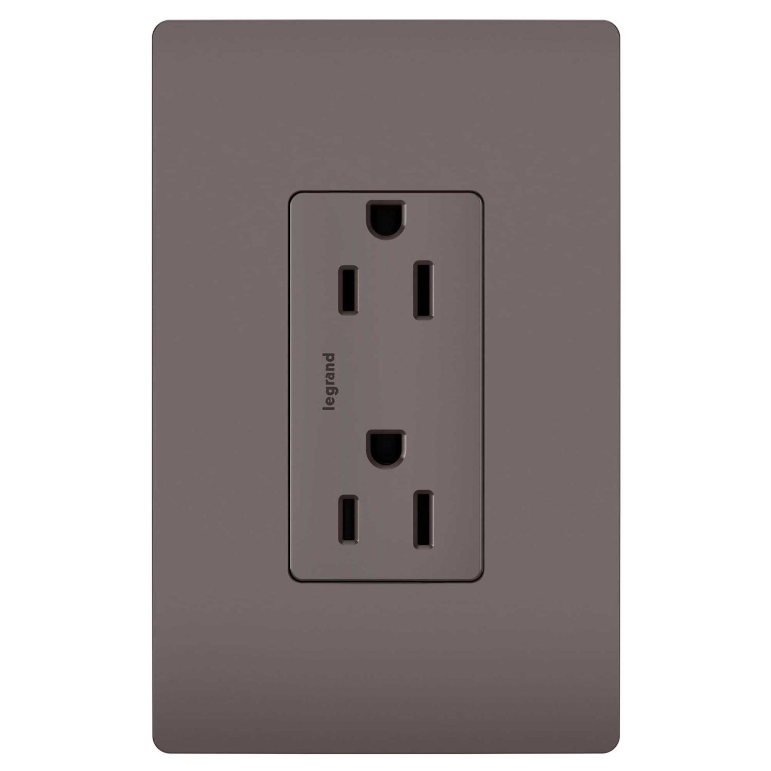 Pass & Seymour Decorator Tamper-Resistant Receptacle. 15 Amp 885TR - Zenithce