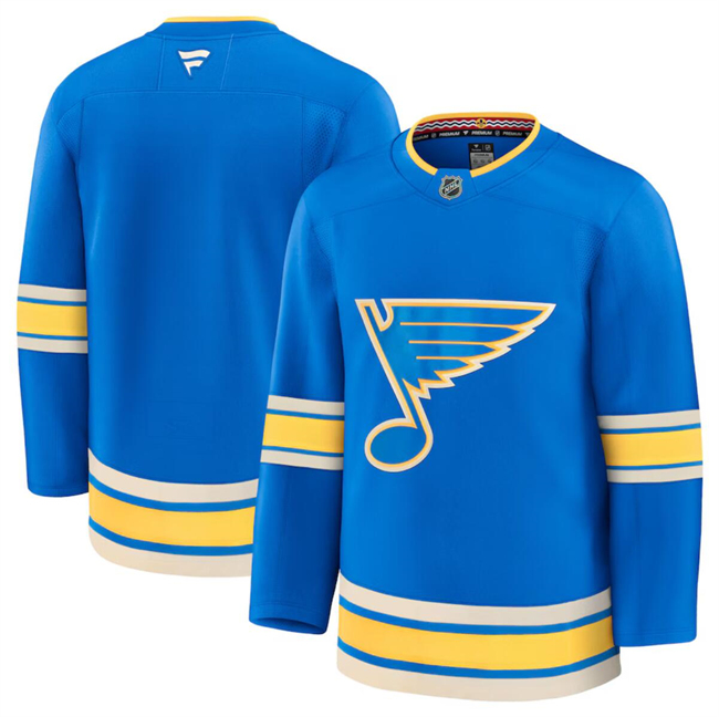 St. Louis Blues Blank Blue 2024-25 Alternate Stitched Jersey - Zenithce