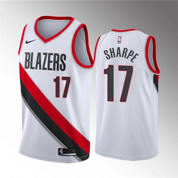 Portland Trail Blazers #17 Shaedon Sharpe White Association Edition Stitched Jersey - Zenithce
