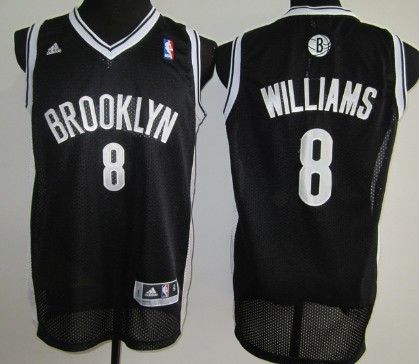 Brooklyn Nets #8 Deron Williams Black Swingman Jersey - Zenithce