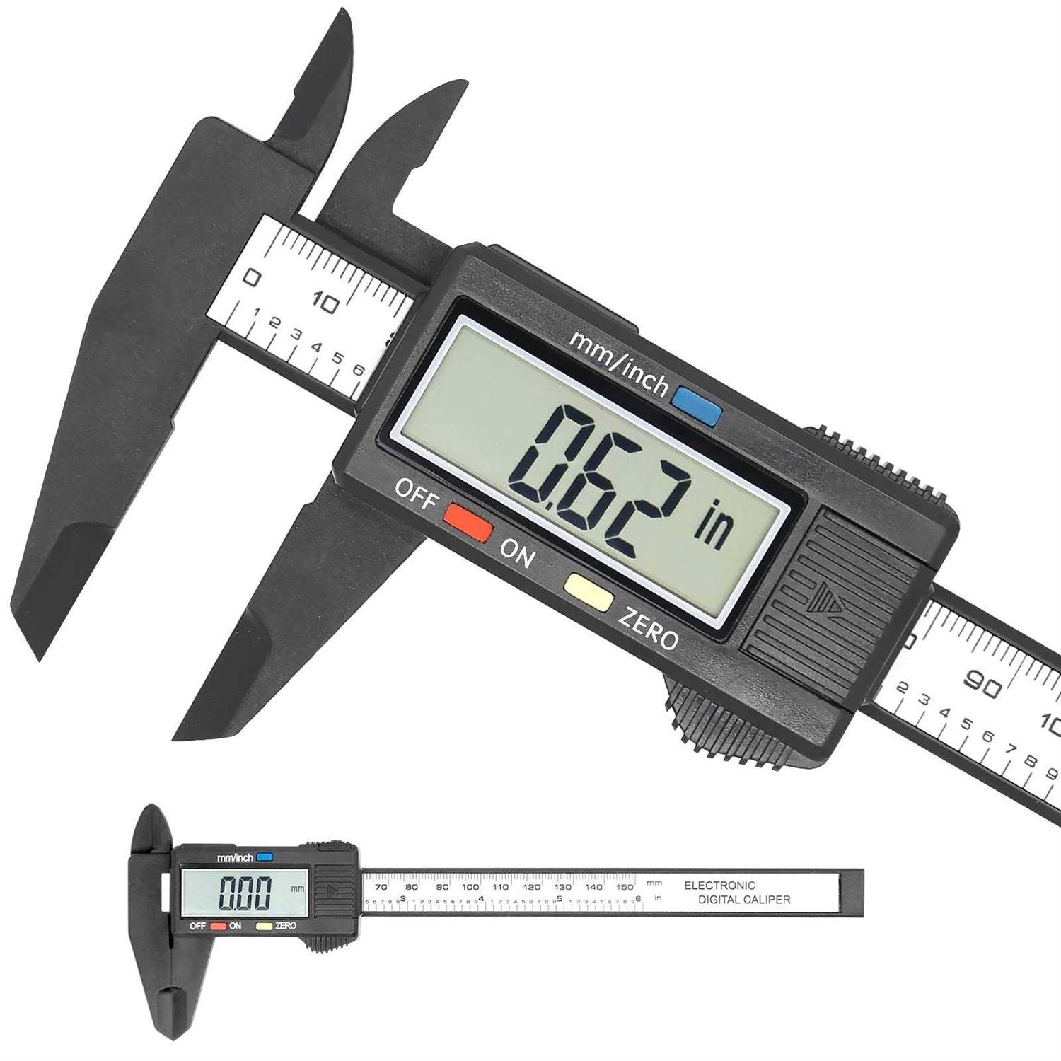 Electronic Digital Caliper Measuring Tool All Metal Micrometer Vernier Extra Large LED Screen - Zenithce