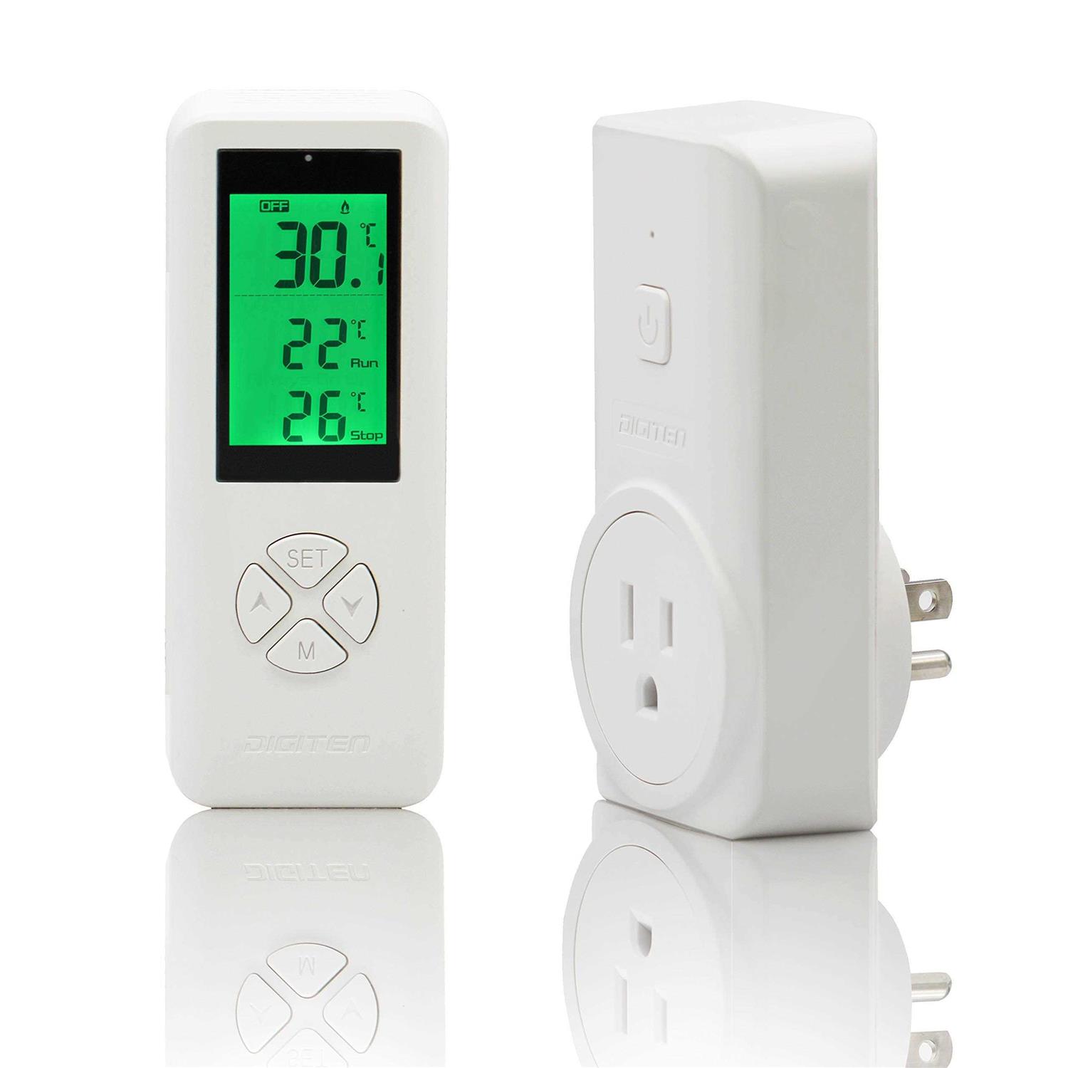 Digiten Temperature Controller Heat Mat Thermostat Outlet Dtc101 Temperature Controlled Outlet Greenhouse Thermostat Aquarium Temperature Controller - Zenithce