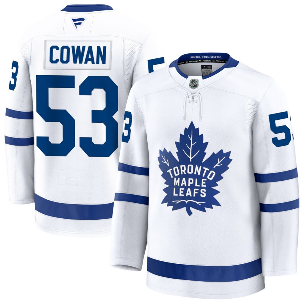 Toronto Maple Leafs #53 Easton Cowan White Authentic Jersey - Zenithce