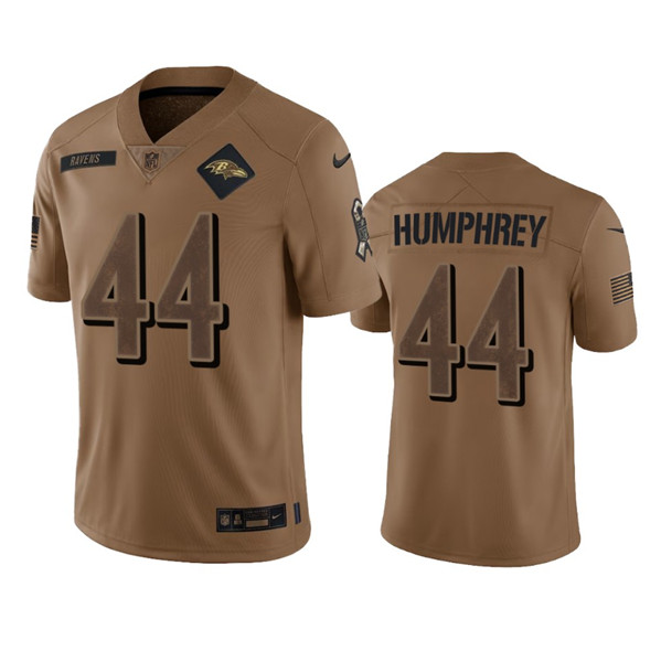 Baltimore Ravens #44 Marlon Humphrey 2023 Brown Salute To Service Limited Stitched Jersey - Zenithce