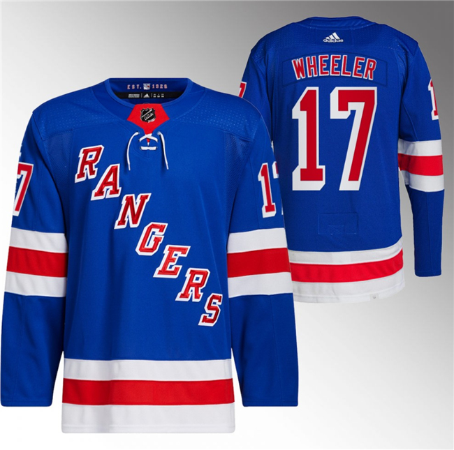 New York Rangers #17 Blake Wheeler Royal Stitched Jersey - Zenithce