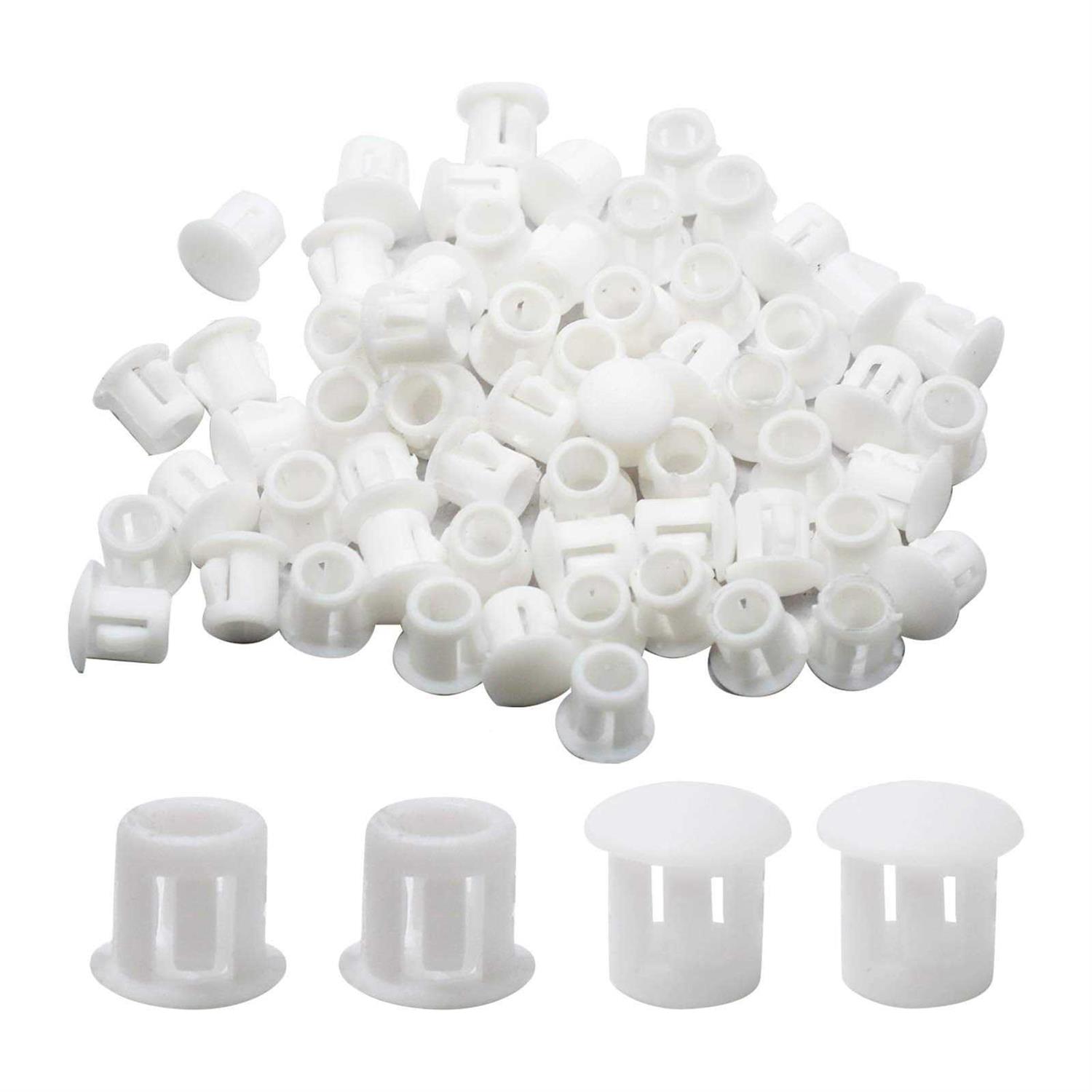 Suiwotin Hole Plugs Plastic Flush Type Hole Plugs Snap in Locking Hole Tube - Zenithce