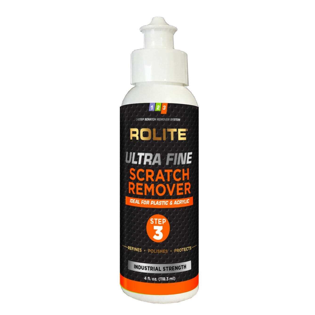 Rolite Ultra Fine Scratch Remover for Plastic & Acrylic Surfaces Including Marine Strataglass & Eisenglass - Zenithce