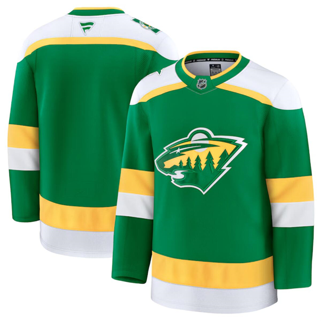 Minnesota Wild Blank Green 2024-25 Alternate Stitched Jersey - Zenithce