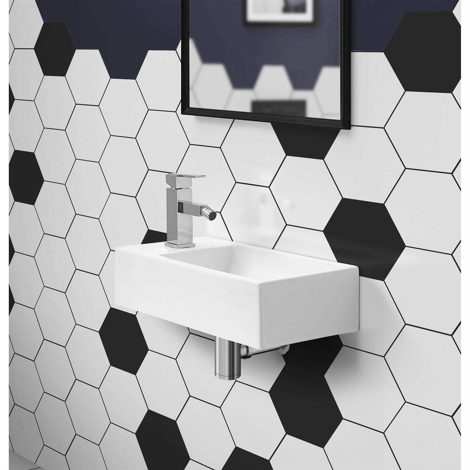 Swiss Madison Voltaire Ceramic Wide Rectangle Vessel Sink SM-VSM292W1 - Zenithce