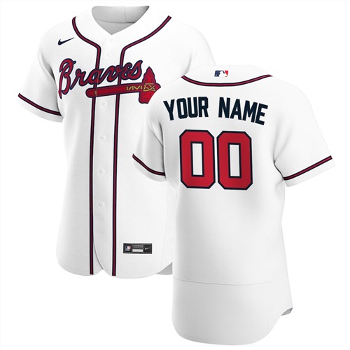 Atlanta Braves Customized Authentic Stitched MLB Jersey - Zenithce