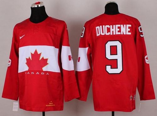 Olympic 2014 CA. #9 Matt Duchene Red Stitched Jersey - Zenithce