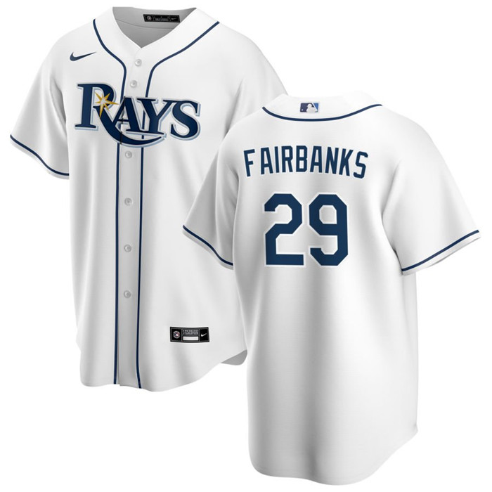 Tampa Bay Rays #29 Pete Fairbanks White Cool Base Stitched Jersey - Zenithce