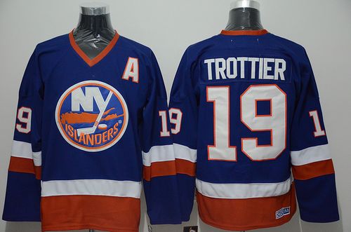 Islanders #19 Bryan Trottier Stitched Baby Blue CCM Throwback Jersey - Zenithce