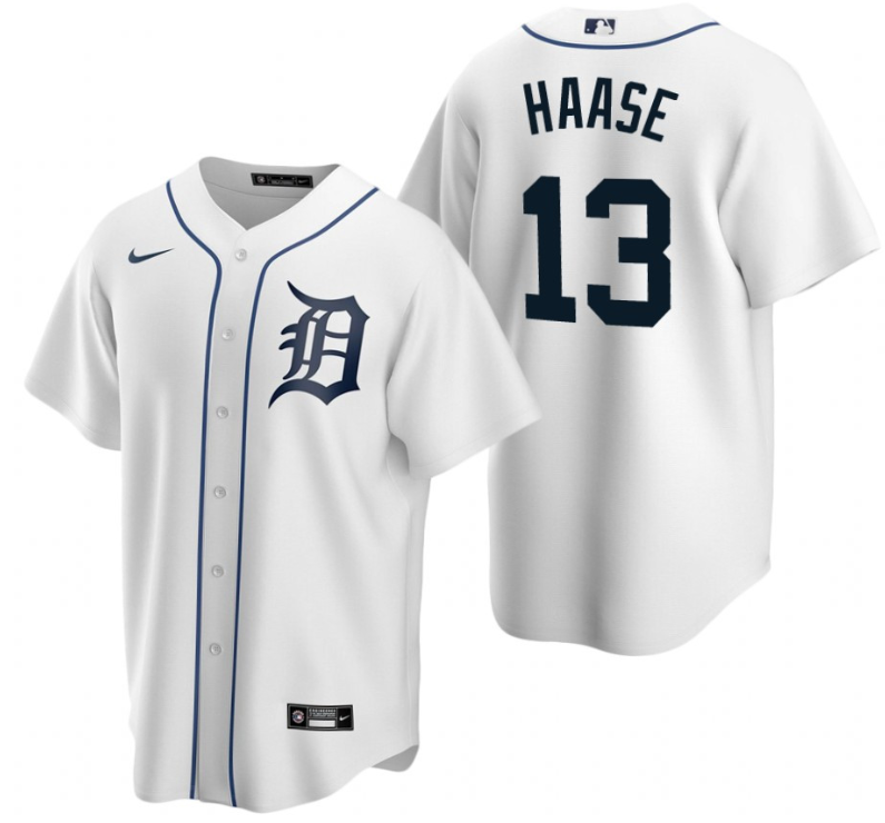 Detroit Tigers #13 Eric Haase White Cool Base Stitched Jersey - Zenithce