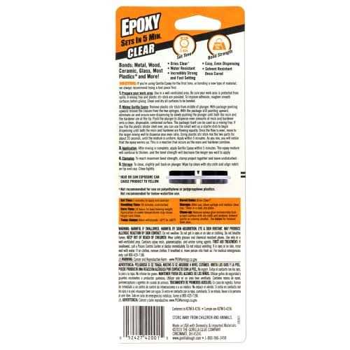 Gorilla 2 Part Epoxy 5 Minute Set - Zenithce